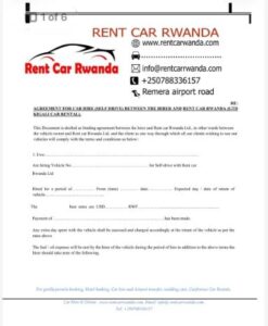 Rwanda Car Hire Documents:,Documents needed to rent